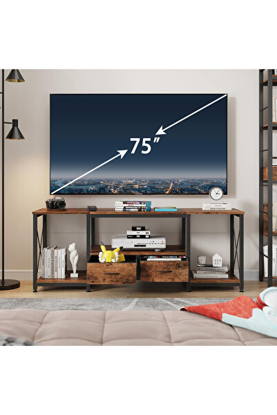 VariFurnx 140*35*50cm TV Stand Table For TV Up To 65 Inch Storage Shelves Dra...