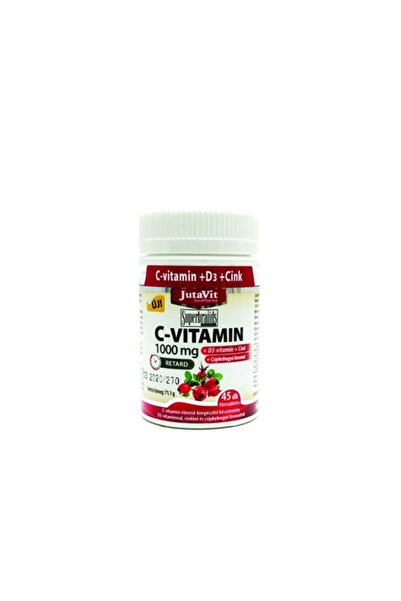 JutaVit Vitamin C 1000mg+D3 +Zinc+ Rosehip Extract 45tb