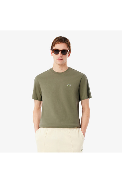 Lacoste Erkek Regular Fit Bisiklet Yaka Haki T-Shirt