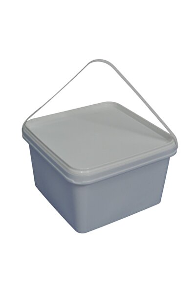 OEM Square HDPE Plastic Food Bucket, Capacity 3.3 L