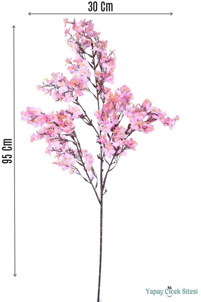 Yapay Çiçek Sitesi Yapay Erik Çiçeği Dalı ( Sakura) 95 Cm Pembe