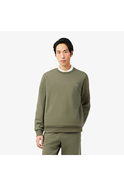Lacoste Erkek Classic Fit Bisiklet Yaka Haki Sweatshirt