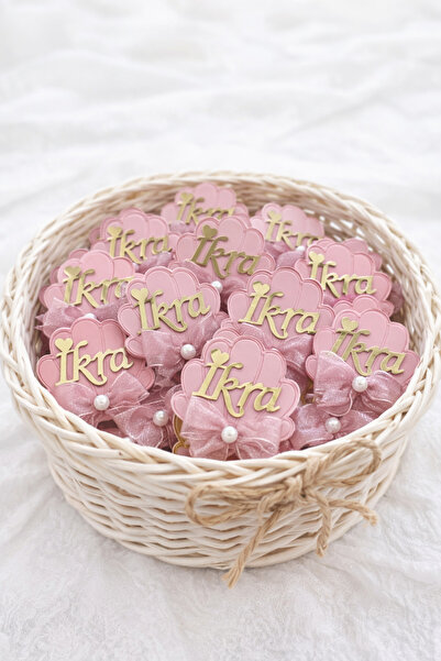 Defne 10 adet renkli Pleksi üstü gold yazı detaylı mıknatıslı magnet