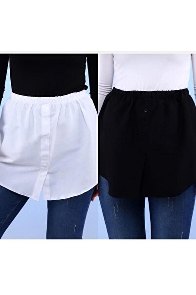 sozan Sweatshirt, Pullover, Half Shirt Skirt, Black-And-White Dual-Tone