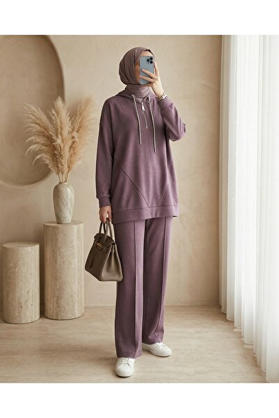 Modamorfo Set de hanorac și pantaloni cu glugă, croială confortabilă, pentru ...