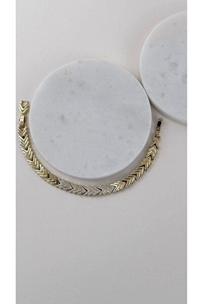 Sacha Accessories Taş Detaylı Balık Sırtı Bileklik