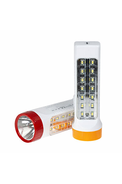 Kyrotech Şarjlı El Feneri ve Işıldak, 1W Ön LED, 14 SMD Yan LED, 270 Lümen Gü...
