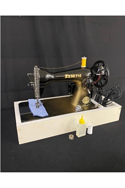 ZENİTH ev tipi eski dikiş makinesi (YENİLENMİŞ) motorlu bazalı / dikiş makine...