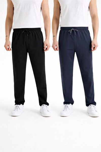 Adesline 2'li Erkek Eşofman Altı Dalgıç Kumaş