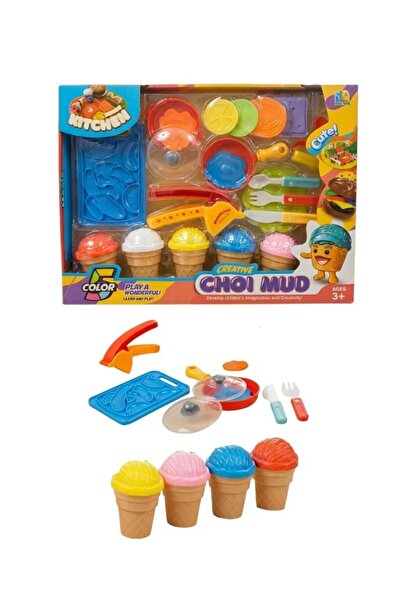 Premium Creative Choi Mud Kitchen Ice Cream Clay Playset