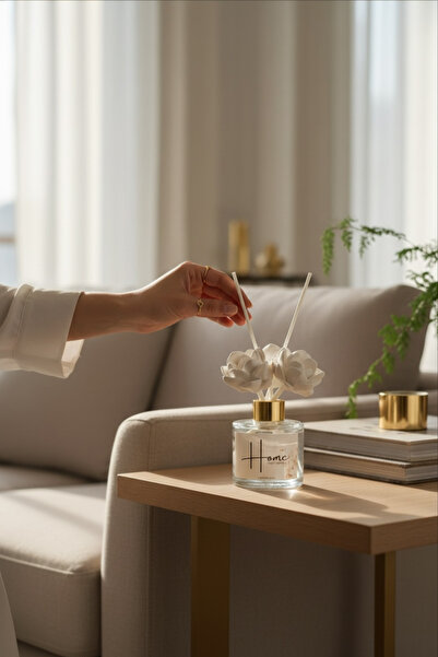 LALEZEN HOME Çicek Tasli fiber Bambu cubuklu japon kirazı çiçeği Oda Kokusu