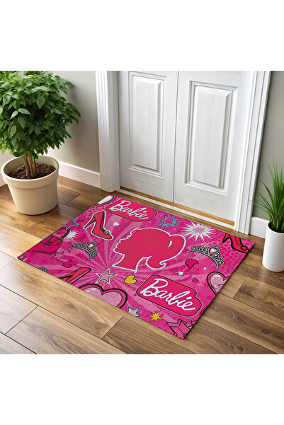 Patilemece Barbie Desenli Dijital Baskılı 35x50cm Dekoratif Çok Amaçlı Iç Ve ...