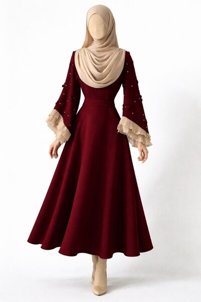 Sarahdresses Elegant dress with a modest design and a wide cut