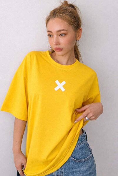 New Shine X Printed Yellow T-Shirt