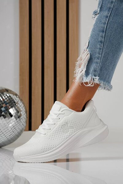 Zaira Women's white textile sneakers Anaiss #24387 - 40