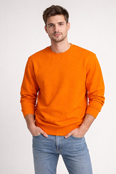 More Black Oversized 3 thread sh Fleece-Lined sweatshirt