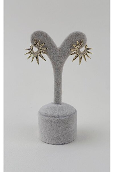 Sacha Accessories Taşlı Çubuk Sıralı Halka Küpe