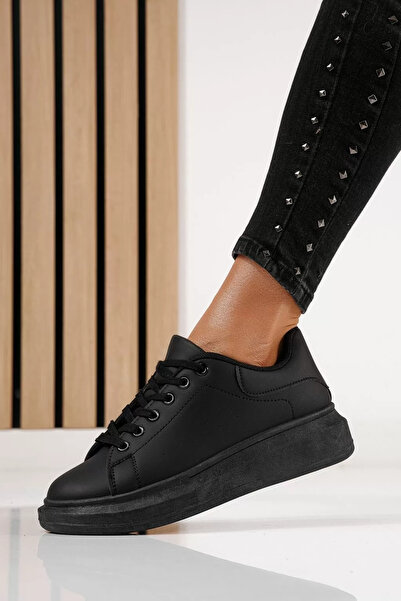 Zaira Women's black sneakers made of eco-leather Sofia #24323 - 40