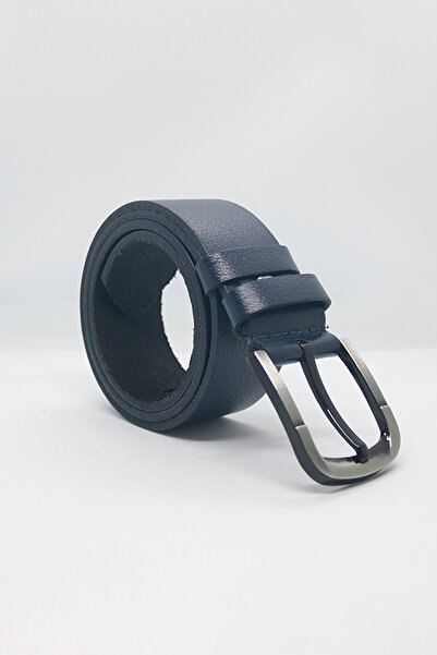 Paşala Leather Ανδρική αθλητική ζώνη από γνήσιο δέρμα, μπλε ναυτικό, 4,5 εκ.,...