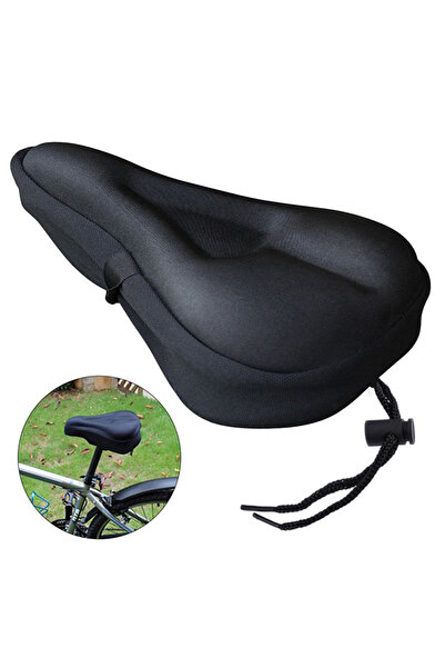 Generic غطاء وسادة مقعد دراجة جبلية/طرقية ثلاثي الأبعاد سميك وناعم، 28.5 × 20...