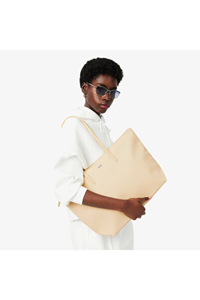 Lacoste Large L.12.12 Kadın Bej Omuz Çantası