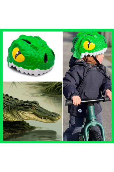 Crazy Safety Cască de bicicletă pentru copii, model 3D, mărime reglabilă 49-5...