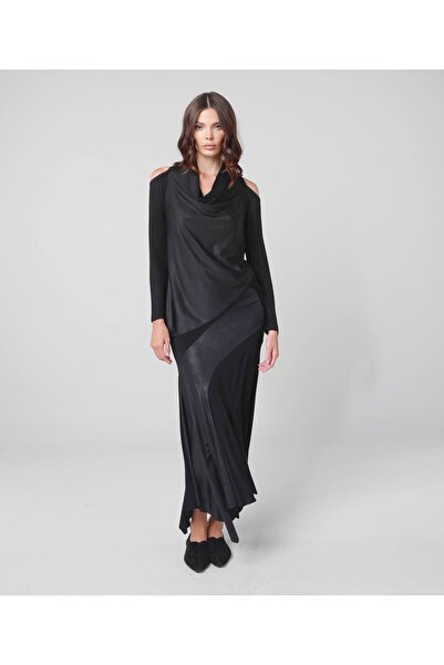 NİLMARK Omuz dekolteli degaje yaka bluz