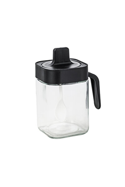 Cuisine Art By Styli Soda Lime Glass Jar with Spoon, Transparent, 400ml