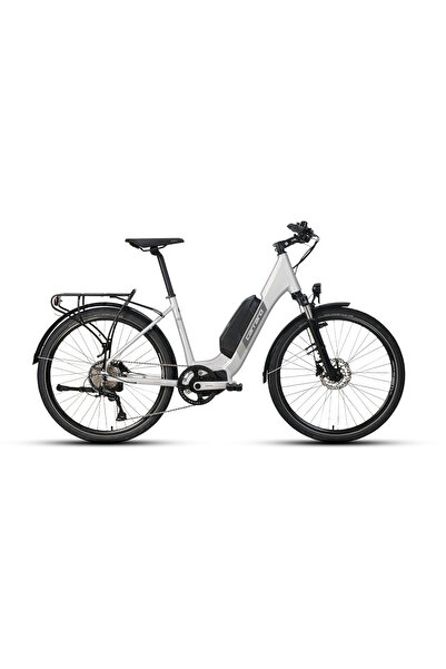 Carraro Padova 26" 8-V HD Elektrikli Şehir Bisikleti - Mat Gri-Koyu Gri - 40 Cm