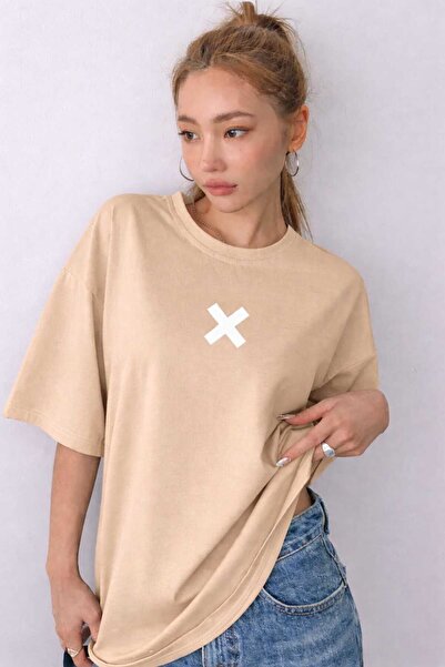 New Shine تي شيرت بيج مطبوع X
