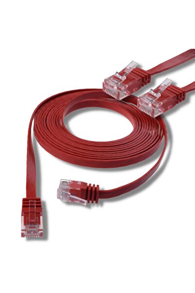 50 cm CAT6 Kablo Yassı Ethernet Network Lan Ağ İnternet Kablosu