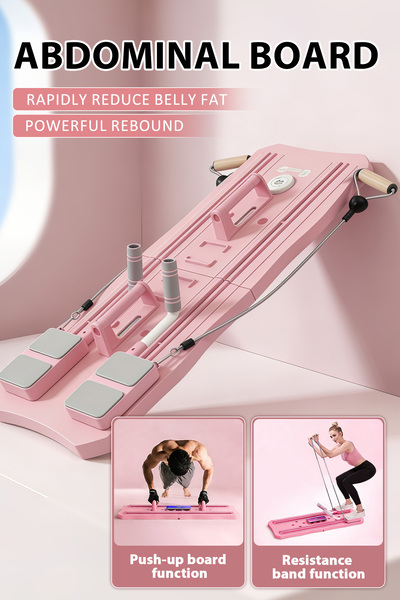 Vitakit لوح متعدد الوظائف لتمارين البطن | تمارين الضغط وتمارين المقاومة، معدا...