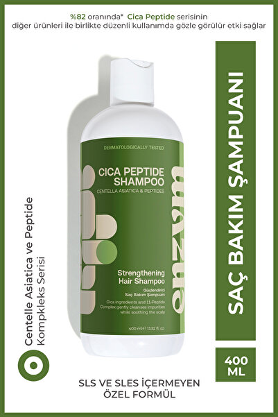 ENZYM COSMETICS Cica Peptit Onarıcı Ve Güçlendirici Şampuan 400 ml (Tuzsuz)