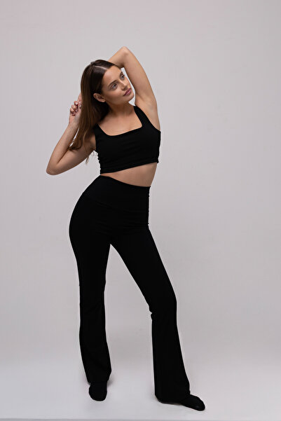 Cenny Studio CennyStudio Flare Comfort Yüksek Bel Toparlayıcı İspanyol Paça T...
