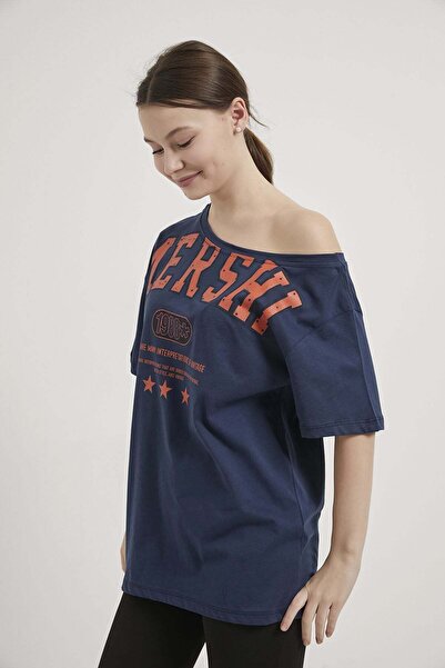 Arma Life Armalife 2315 Off Shoulder Printed Women's T-Shirt