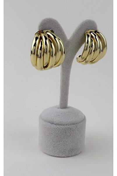 Sacha Accessories Bombeli Şerit Sıralı Küpe