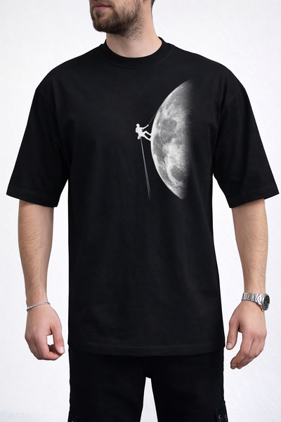 caddekombin Ανδρικό μπλουζάκι "Climbing the Mountain Peak: Half Moon and Moun...