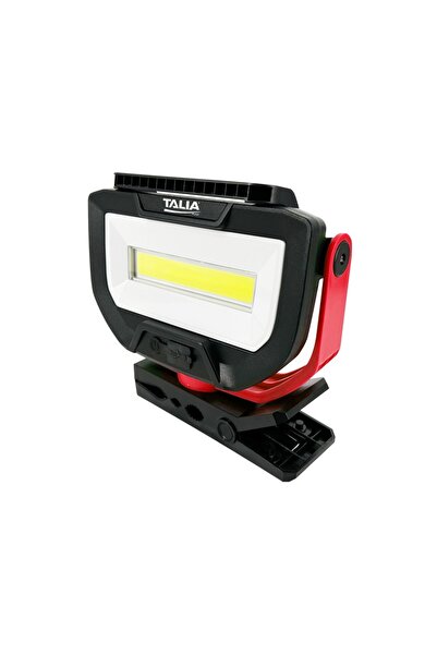 TaliaPlast Rotating LED Construction Projector – 30W, Double Panel, Li-Ion Ba...