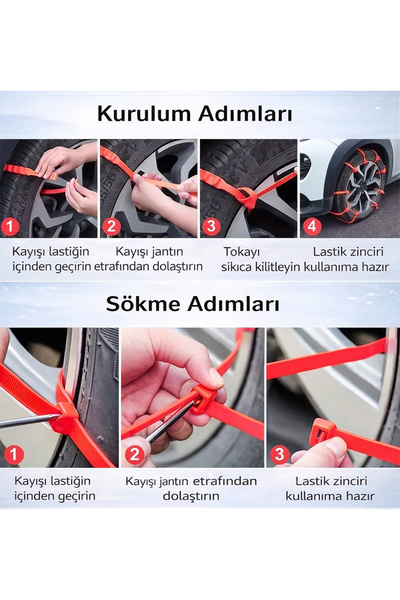 meteshopping Pratik Kar Palet Cırt Kelepçeli Yol Tutuş Aparatı 10 Adet