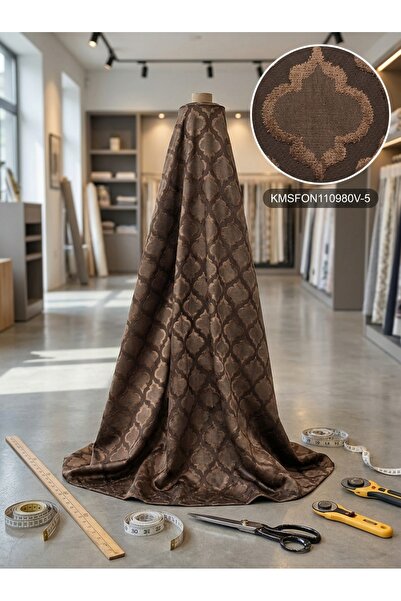 LEVENT ÖZEL Döşemelik Jakar Desenli Fon Perdelik Kumaş 100x140