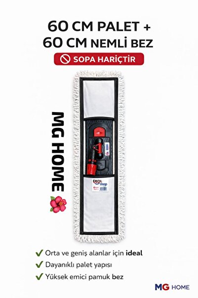 VENON 60 Cm 💙 Palet ve Nemli Bez Takımı 💙 Sap Hariç 💙Kurumsal Temizlik Sil...