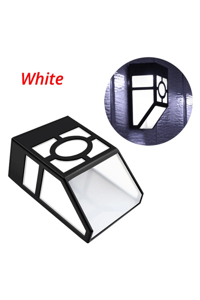 Choice White Solar Lamp Retro Wall Light LED Bulbs Pane Induction Outdoor IP6...