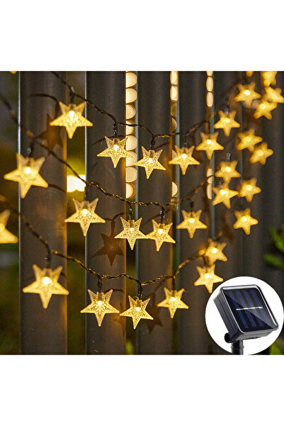 Choice سلسلة أضواء شمسية خارجية دافئة بطول 12 مترًا و100 مصباح LED، متوفرة بأ...
