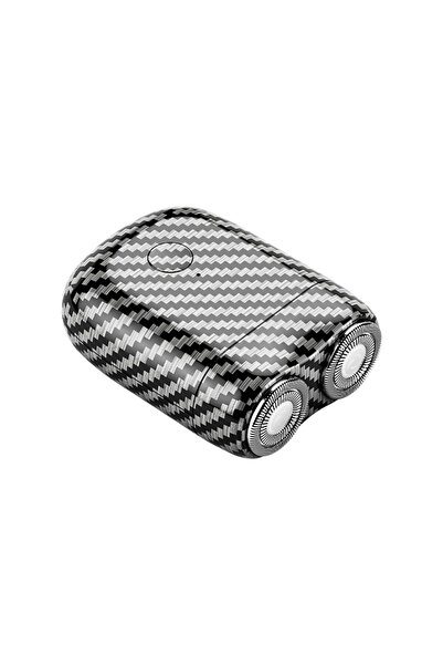 Choice1 ماكينة حلاقة كهربائية صغيرة سوداء اللون، ماكينة تشذيب لحية محمولة للر...