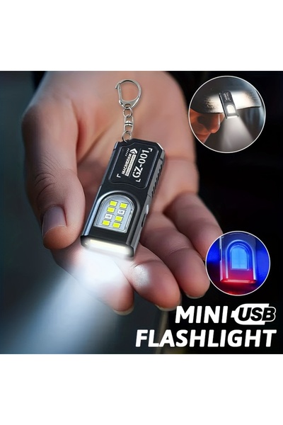 Choice مصباح يدوي صغير محمول يعمل بمنفذ USB للشحن بدون استخدام اليدين | مصباح...