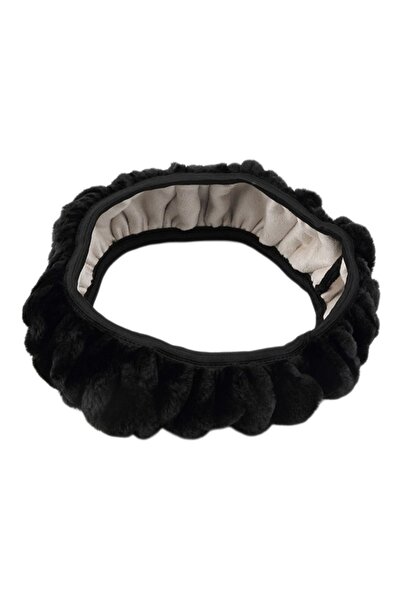 HALAMODO غطاء أنيق لعجلة القيادة وفرامل اليد مكون من 3 قطع باللون الأسود