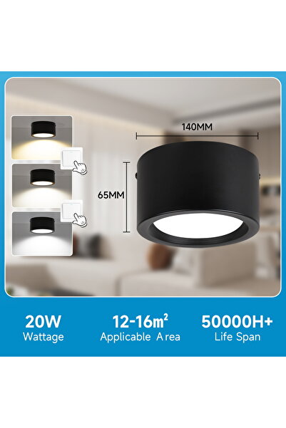 Choice Cold light 20W Black 20W 30W Spotlights Metal Downlight 3 Colors Lamp ...