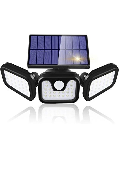 Choice مصباح LED أبيض يعمل بالطاقة الشمسية، مزود بمستشعر حركة خارجي، رأس قابل...