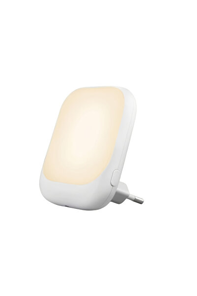 Choice 1pc EU Plug LED Nightlight 3 Brightness Adjustable With Dusk To Dawn M...