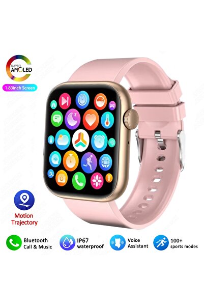 Choice1 Pink New Smart Watch For Women Full Touch Screen Bluetooth Call Water...